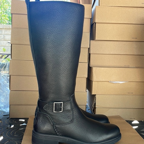 Ugg Women’s Harrinson Riding Tall Leather Boot - Picture 1 of 7